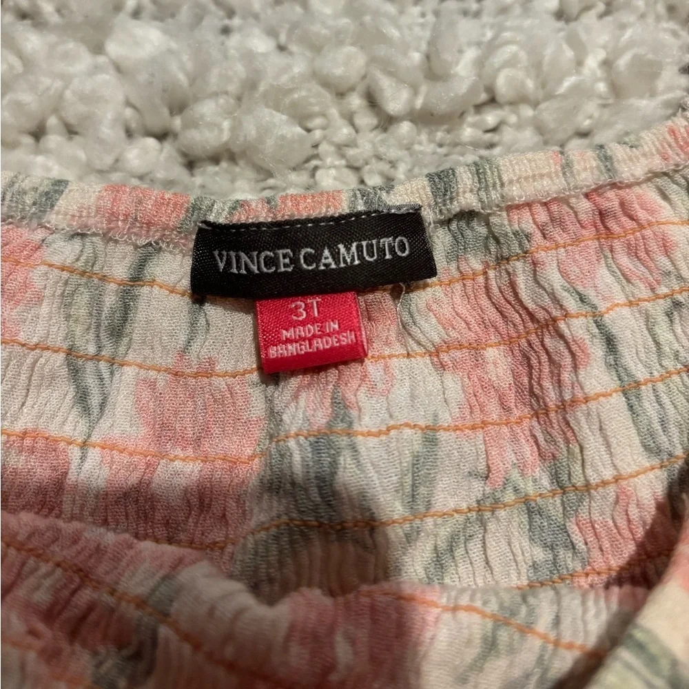 Vince Camuto Girl's Smocked Floral Dress - Picture 2 of 3